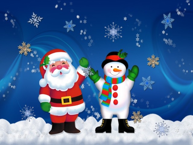 Santa y Snowman 